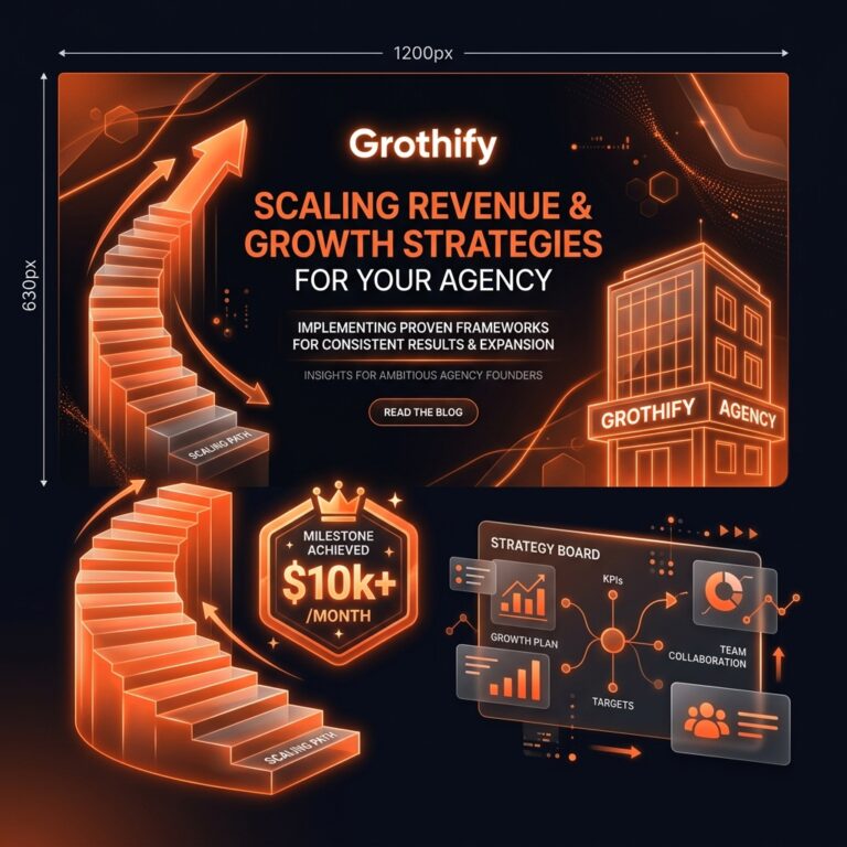 Digital marketing agency scaling blueprint guide 2026 by Grothify Academy