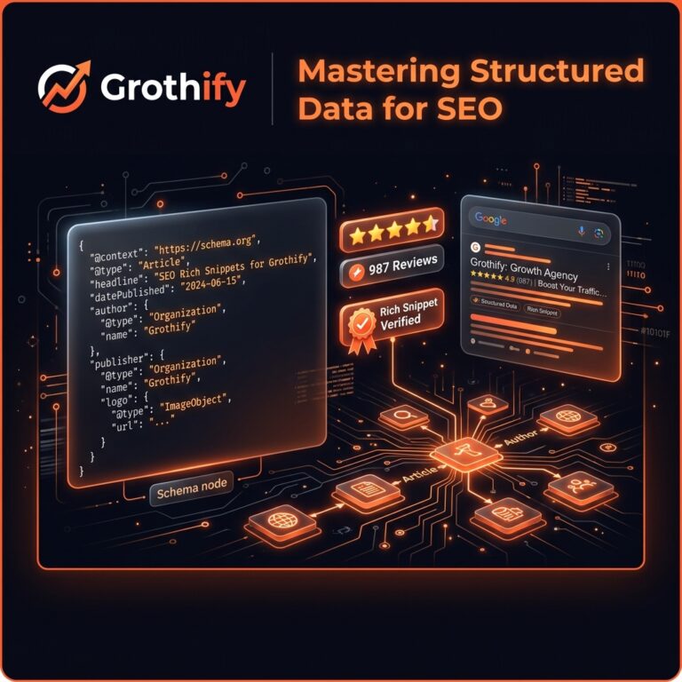 Schema markup structured data guide 2026 by Grothify