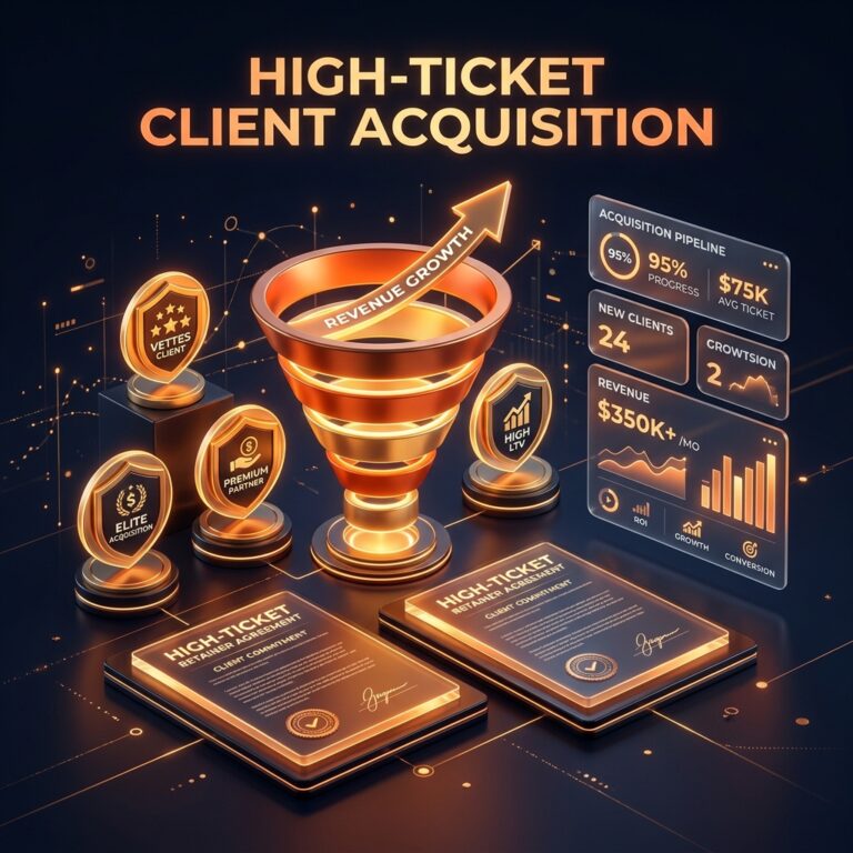High-ticket client acquisition sales guide 2026 by Grothify Academy