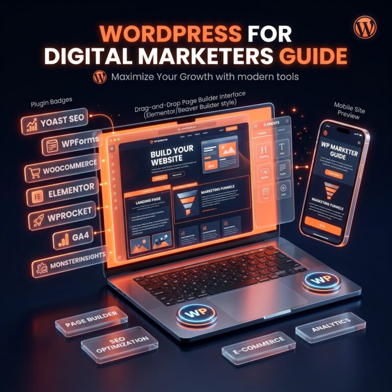 WordPress for digital marketers no-code website guide 2026 by Grothify Academy