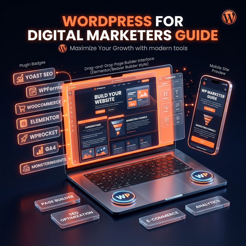 WordPress for digital marketers no-code website guide 2026 by Grothify Academy